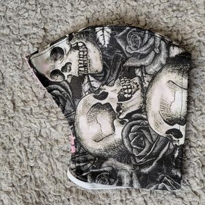 Skull and Roses Face Mask